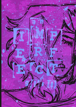 zine cover (ink + stamps)